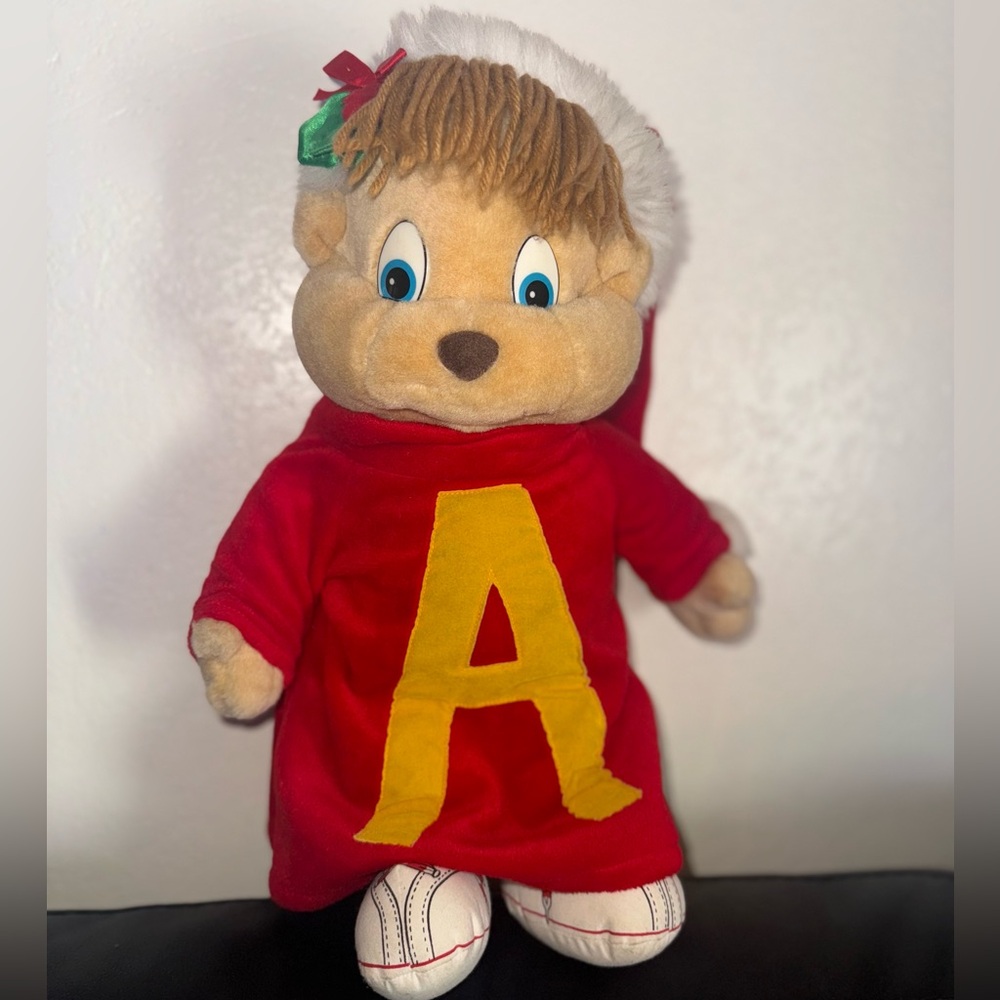 Alvin and the chipmunks Christmas Santa plush 17”